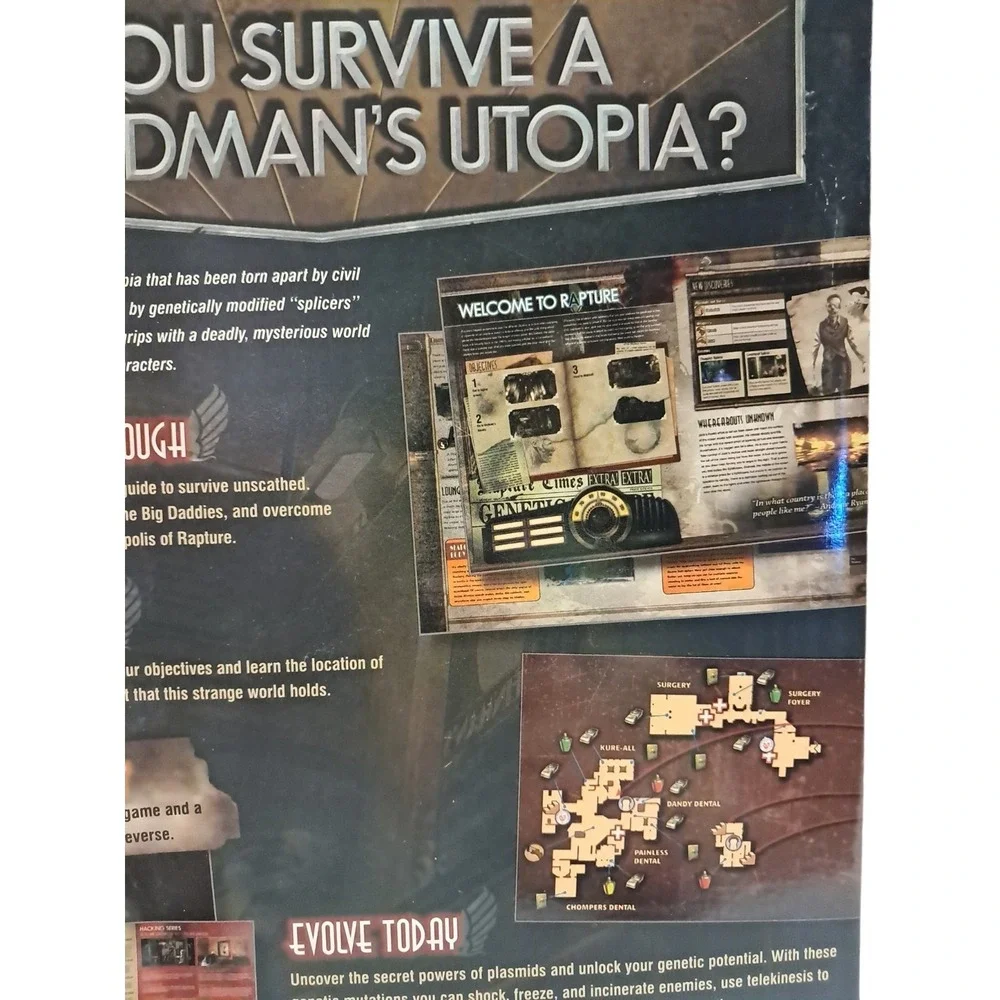 Bioshock BradyGames Strategy Guide‎ - With Poster